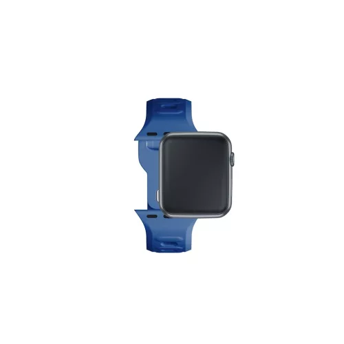 3MK szilikon óraszíj Apple Watch 42/44/45/49mm készülékhez kék