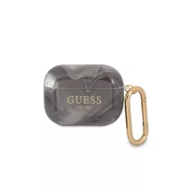   Guess GUAPUNMK AirPods Pro tok készülékhez Marble Collection fekete