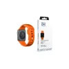 3MK szilikon óraszíj Apple Watch 38/40/41mm készülékhez narancssárga
