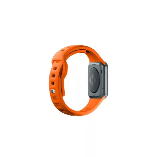 3MK szilikon óraszíj Apple Watch 38/40/41mm készülékhez narancssárga