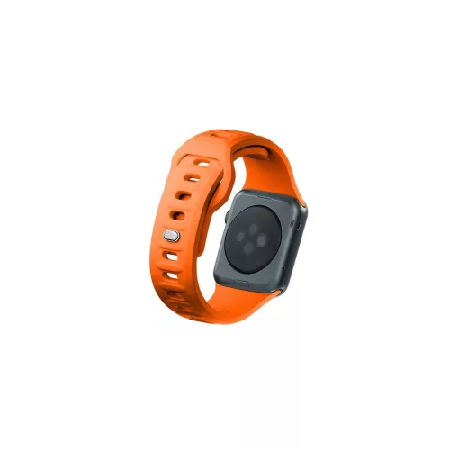 3MK szilikon óraszíj Apple Watch 38/40/41mm készülékhez narancssárga