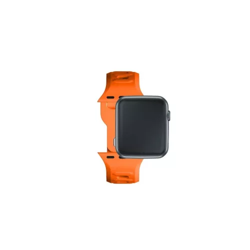 3MK szilikon óraszíj Apple Watch 38/40/41mm készülékhez narancssárga