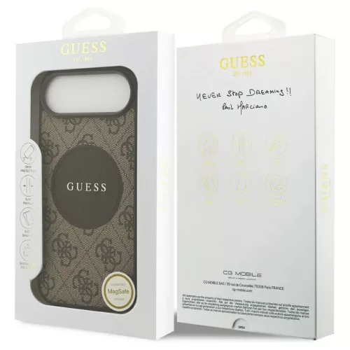 Guess 4G Circle Classic Logo tok, MagSafe az iPhone készülékhez, Air barna
