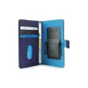 PURO Smart Wallet XL univerzális tok 5.1 fényképtartóval és kártya rekeszekkel kék