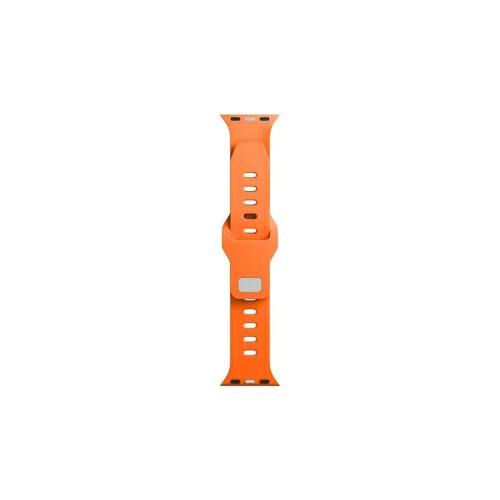 3MK szilikon óraszíj Apple Watch 42/44/45/49mm készülékhez narancssárga