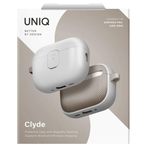 Tok UNIQ Clyde AirPods Pro 3 gen készülékhez szürke-khaki