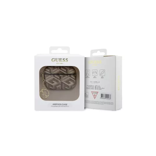 Guess GUAP2PGCE4CW AirPods Pro 2 (2022/2023) készülékhez tok GCube Charm barna