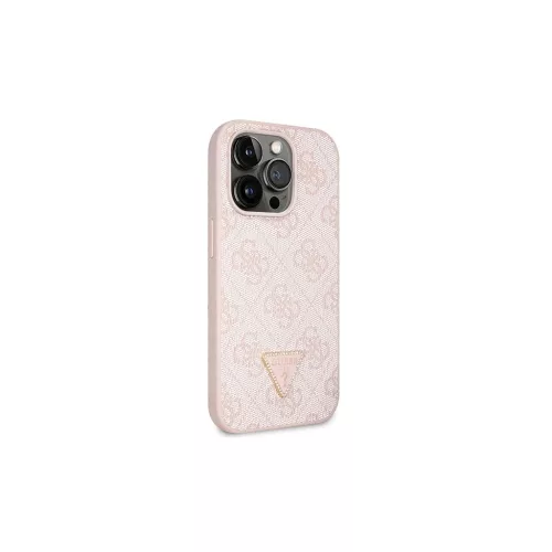 Guess iPhone 14 Pro 6.1" készülékhez keménytok Crossbody 4G Metal Logo rózsaszín