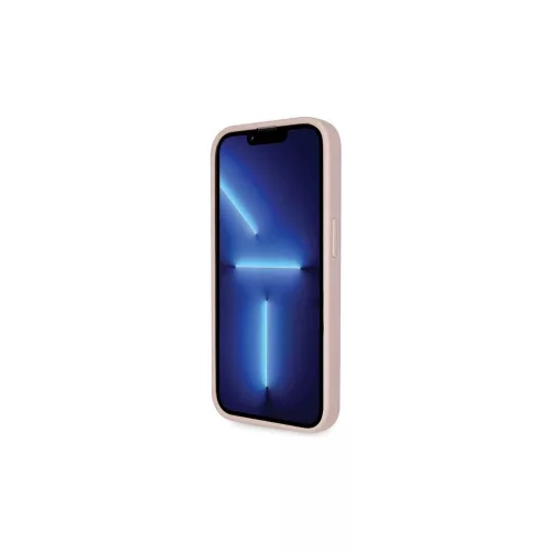 Guess iPhone 14 Pro 6.1" készülékhez keménytok Crossbody 4G Metal Logo rózsaszín