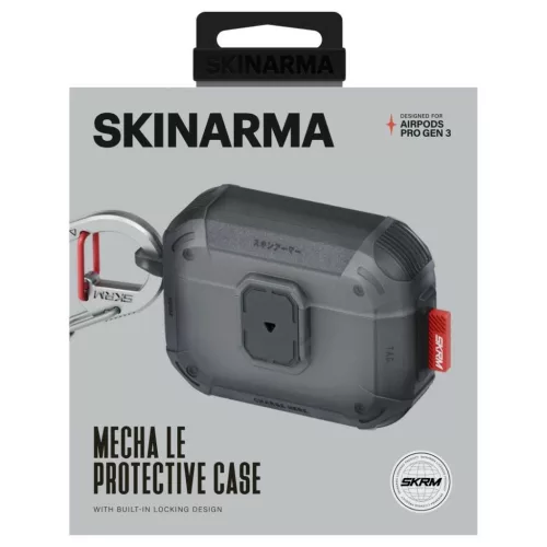 Skinarma Mecha LE tok AirPods Pro 3 készülékhez füst