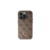 Guess GUHCP14LP4TDSCPW iPhone 14 Pro 6.1" készülékhez kemény tok Crossbody 4G Metal Logo barna