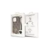 Guess GUHCP14LP4TDSCPW iPhone 14 Pro 6.1" készülékhez kemény tok Crossbody 4G Metal Logo barna