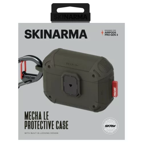 Skinarma Mecha LE tok AirPods Pro 3 készülékhez erdőzöld