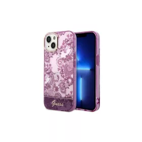   Guess GUHCP14MHGPLHF iPhone 14 Plus / 15 Plus 6.7" készülékhez kemény tok Porcelain Collection fucsia
