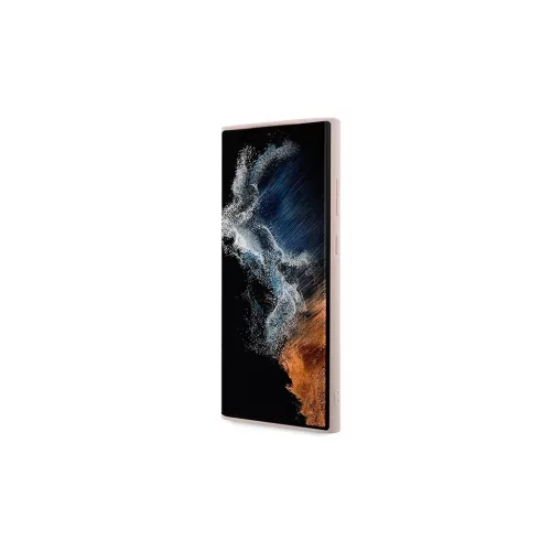 Guess GUHCS23LP4RPSP S23 Ultra készülékhez S918 kemény tok 4G Printed Stripe rózsaszín