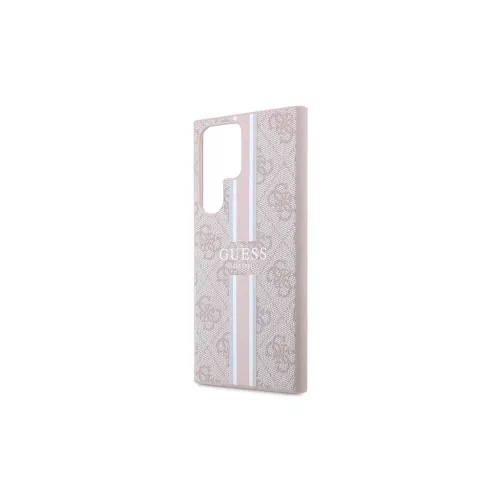 Guess GUHCS23LP4RPSP S23 Ultra készülékhez S918 kemény tok 4G Printed Stripe rózsaszín