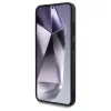 Guess bőr 4G virágmintás fém klasszikus logó MagSafe Samsung Galaxy S25 készülékhez tok rózsaszín