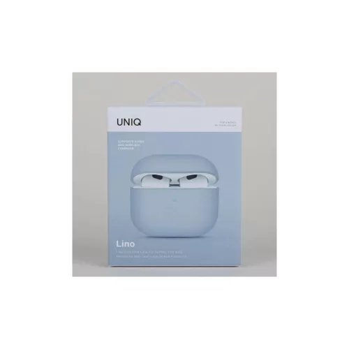 UNIQ Lino Case AirPods 3 gen. készülékhez szilikon tok arctikus kék