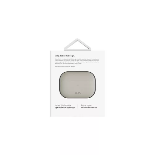 UNIQ Lino Case AirPods Pro 2 gen készülékhez szilikon tok bézs