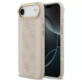   Guess 4G Stripe MagSafe tok iPhone 17 Air készülékhez rózsaszín