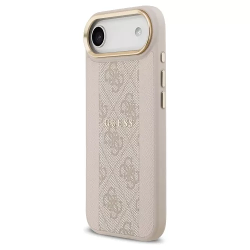Guess 4G Stripe MagSafe tok iPhone 17 Air készülékhez rózsaszín