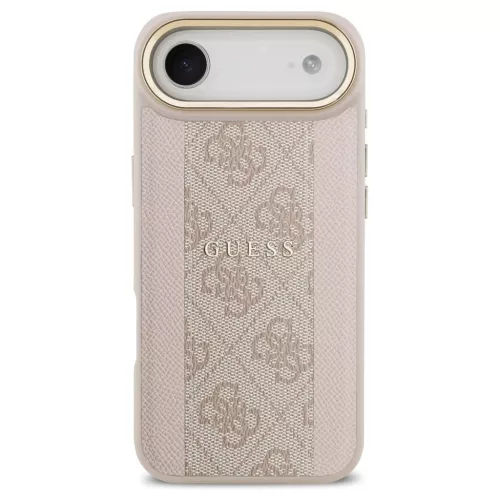 Guess 4G Stripe MagSafe tok iPhone 17 Air készülékhez rózsaszín
