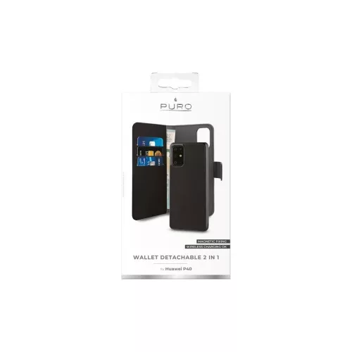 PURO Smart Wallet XL univerzális tok 5.1" fotótartóval és kártya rekeszekkel kék