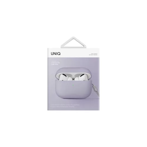 UNIQ Lino Case AirPods Pro 2 gen készülékhez szilikon tok lila
