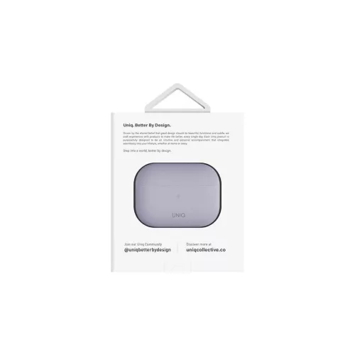 UNIQ Lino Case AirPods Pro 2 gen készülékhez szilikon tok lila