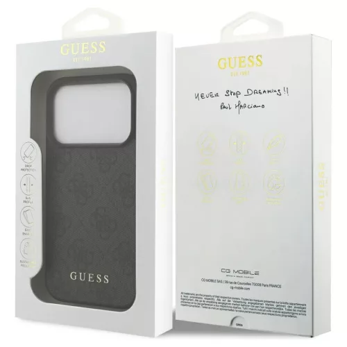Guess 4G Classic tok iPhone 17 Pro készülékhez fekete