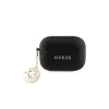 Guess GUAP2PGEHCDK AirPods Pro 2 (2022/2023) készülékhez tok Fixed Glitter Heart Diamond Charm fekete