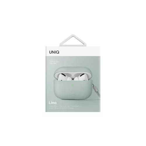 UNIQ Lino Case AirPods Pro 2 gen készülékhez szilikon tok mentazöld