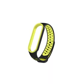   Beline szíj Mi Band 7/6/5 készülékhez, fekete-zöld, Design