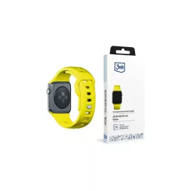   3MK szilikon óra szíj Apple Watch 42/44/45/49mm készülékhez sárga