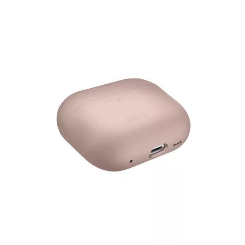 UNIQ Lino Case AirPods Pro 2 gen készülékhez szilikon tok púderrózsaszín