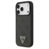 Guess Leather 4G Triangle Strass MagSafe tok iPhone 17 Pro készülékhez fekete