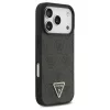 Guess Leather 4G Triangle Strass MagSafe tok iPhone 17 Pro készülékhez fekete