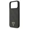 Guess Leather 4G Triangle Strass MagSafe tok iPhone 17 Pro Max készülékhez fekete