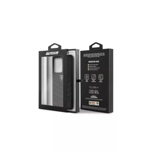 Ferrari Hardcase Heritage tok FEHQUHCS69BK Samsung Galaxy S20 Ultra G988 készülékhez fekete