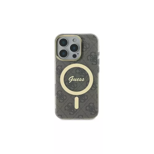 Guess GUHMP16LH4STW iPhone 16 Pro készülékhez 6.3" keménytok IML 4G MagSafe barna