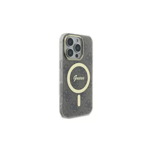 Guess GUHMP16LH4STW iPhone 16 Pro készülékhez 6.3" keménytok IML 4G MagSafe barna