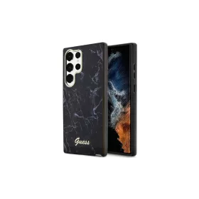   Guess GUHCS23LPCUMAK S23 Ultra S918 készülékhez keménytok Marble fekete