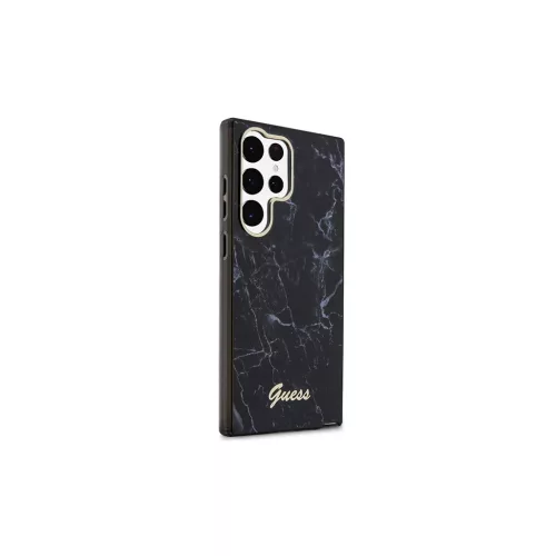 Guess GUHCS23LPCUMAK S23 Ultra S918 készülékhez keménytok Marble fekete