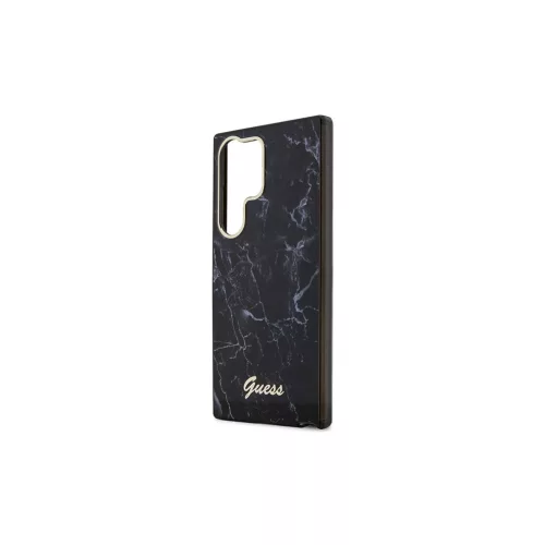 Guess GUHCS23LPCUMAK S23 Ultra S918 készülékhez keménytok Marble fekete