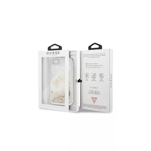 Guess GUOHCI8GLHFLGO iPhone 7/8/SE 2020/SE 2022 készülékhez keménytok Glitter Charms arany