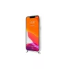 Guess GUHCP13LKC4GBSI iPhone 13 Pro / 13 6,1" készülékhez átlátszó 4G keménytok szürke pánttal és ezüst lánccal