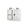 Guess GUHCP13LKC4GBSI iPhone 13 Pro / 13 6,1" készülékhez átlátszó 4G keménytok szürke pánttal és ezüst lánccal