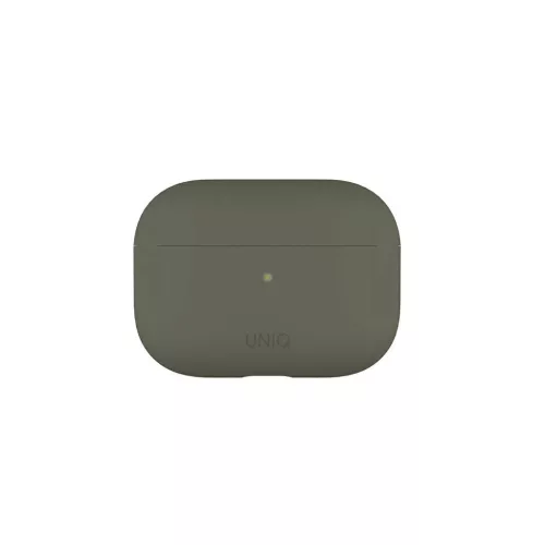 UNIQ Lino Case AirPods Pro Silicone tok AirPods Pro készülékhez szürke mohazöld