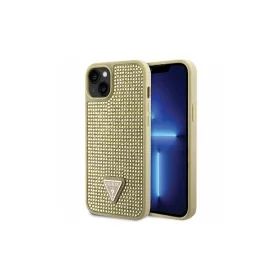   Guess GUHCP14MHDGTPD iPhone 14 Plus/15 Plus 6.7" készülékhez kemény tok Rhinestone Triangle, arany