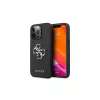 Guess GUHCP13LSA4GSBK iPhone 13 Pro/ 13 6,1" készülékhez kemény tok Saffiano 4G Metal Logo fekete